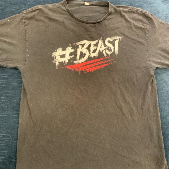 Gildan Men's Black #Beast Graphic Tee - Picture 1 of 2